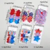 Wholesale Cartoon American Independence Day Hair Accessories Set Heart-shaped Bow Hair Clip Onion Powder Festival Hair Accessories