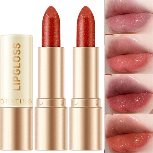 Wholesale Moisturizing Gold-plated Lipstick Mirror Pearlescent Lipstick Lip Gloss OLY Exclusive