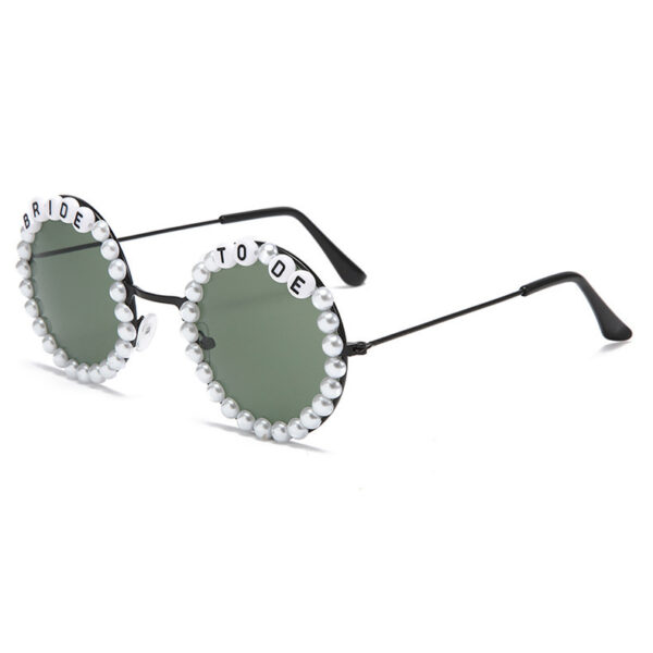 oly-4a354a7ea9c26d841ceaf7be6802459a Wholesale Sunglasses Fashion Rhinestone Bride Letter Pearl Peach Women's Bachelor Party Sunglasses