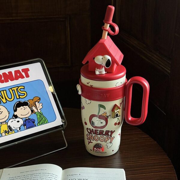 oly-4a6fc9d9bd6408ad8c7f34b014b9d984 Wholesale Snoopy Ice Cup Insulated Cold Water Cup 316 Stainless Steel Insulated Cup Cartoon Outdoor Sports Straw Cup