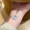 Wholesale Butterfly Necklace For Women With Claw Setting, 304 Stainless Steel, Golden Plated Water Plating, Zircon Inlay, Cable Chain