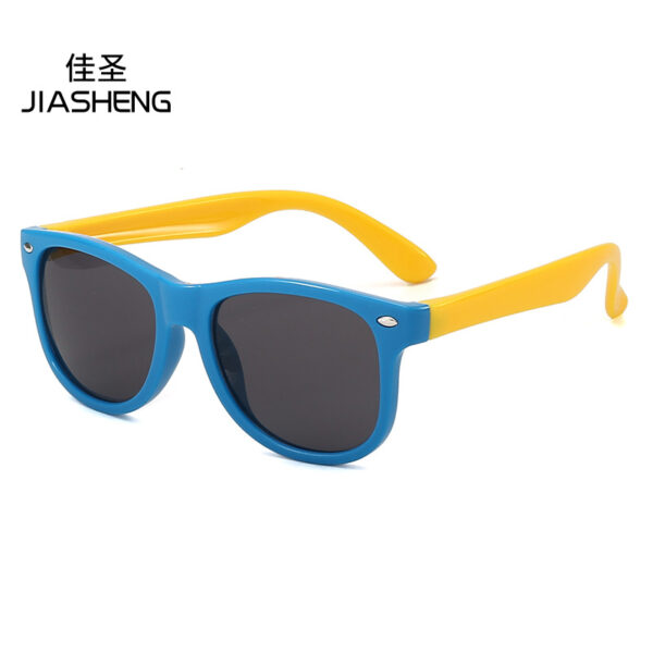 oly-4aa96d956afd5cf28a50276000e0c162 Wholesale children's silicone sunglasses fashion mi nail catwalk sunglasses color matching men's and women's baby sun protection glasses