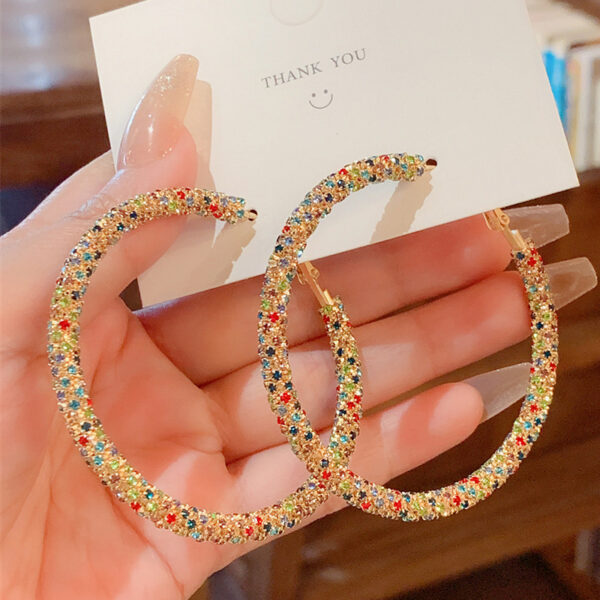 oly-4adaba7427072f6323effe08cf5a0080 Wholesale Design, Exaggerated Earrings, Accessible Luxury, High-End Large Circle Earrings, Personalized Fashion Earrings