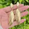 Wholesale Elegant Fashion Earrings Copper Plated 18K Gold Luxury Women Irregular Design Jewelry Accessories Cute Beach Style Modern Style Inlaid