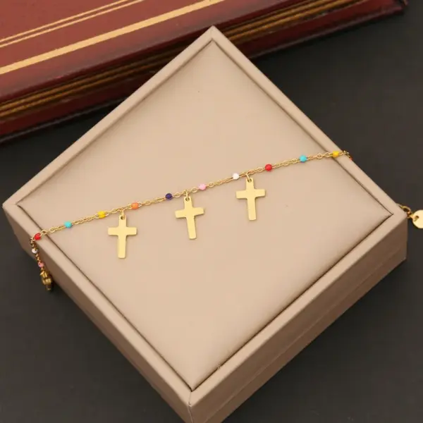 Wholesale PVD Coated 18K Gold Real Gold Plated Star Heart Shape Butterfly Stainless Steel Artistic Commute Waterproof Non Tarnish 304 Stainless Steel Bracelets