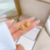 Wholesale Three-dimensional Flowers Stud Earrings For Women In Titanium Steel With UV Plating
