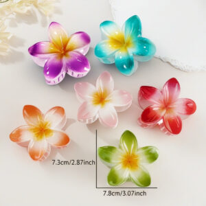 6 combination sets 8cm (two-color frangipani)