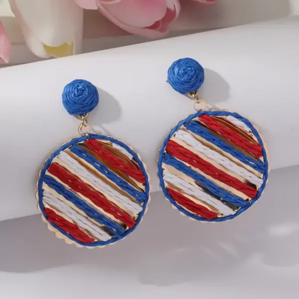 Wholesale Creative Waterdrop Shaped Earrings Women's Luxury Minimalist Style Grass Material Festival Theme Jewelry Accessory