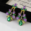 oly-4b6a219a96354f3106223cad949da33b Wholesale Green Saint Parkside Earrings Irregular Crystal Flower Earrings Light Luxury High Sense Design