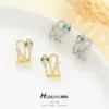 Wholesale Snake Stud Earrings For Women With 925 Sterling Silver Posts, Copper Base, And 14K Real Gold Plated Rhinestones