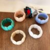 Wholesale Simi-dyed Oval Acrylic Elastic Bracelet Retro Exaggerated Bracelet Commuter Design All-match
