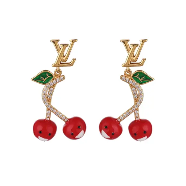 Wholesale Hypoallergenic Letter Stud Earrings For Women In Copper With KC Golden UV Plating And Zircon Inlay