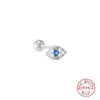 Wholesale 1 Piece Ear Cartilage Rings & Studs Fashion Devil'S Eye 925 Sterling Silver Plating Rhinestones