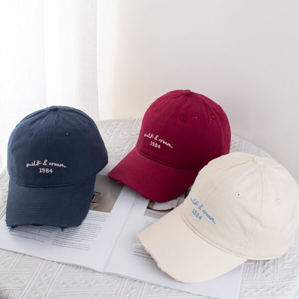 oly-4bc668fdf6ae706af109342a09ee619e Wholesale Korean-style All-match No-pick Baseball Cap Women's Simple Face Shown Small Wide-brimmed Cap Spring and Summer Soft-top Couple's Hat