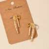 Wholesale 1 Pair Ig Metal Style Simple Spring and Summer Earrings Hollow Bow Women Commuter Earrings Earrings Stud