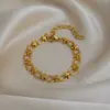 Wholesale Oval Hypoallergenic Necklace For Women With 18K Real Gold Plated 304 Stainless Steel And PVD Coated Cuban Link Chain