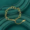 Wholesale 304 Stainless Steel Geometric PVD Coated 18K Real Gold Plated Simple Style Waterproof Non Tarnish Gold Plated Gold Bracelets