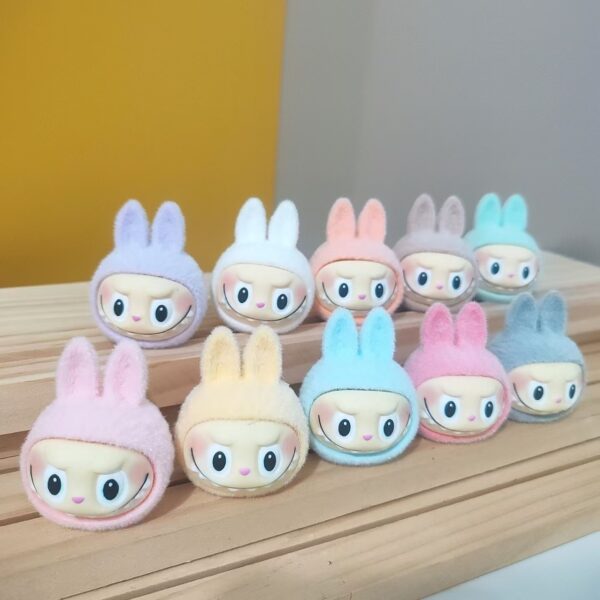 Wholesale cartoon flocking resin small pendant cloth ugly cute doll doll blind box small gift