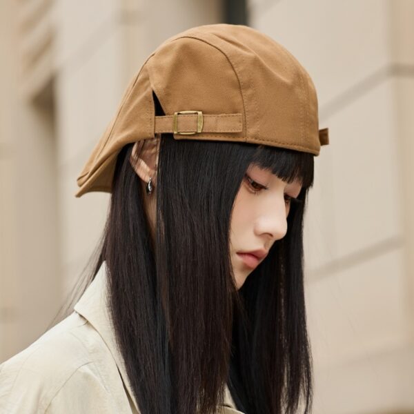 Wholesale Vintage Yuppie Three-Dimensional Adjustable Newsboy Hat Women's All-Match Forward Hat Trendy Spice Girl Style Cap