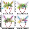 oly-4c0b60ee172c058441be16f31b001b5a Wholesale Easter Decorations Holiday Party Event Costume Cartoon Cute Bunny Rabbit Ear Colorful Striped Headband Hair Accessory