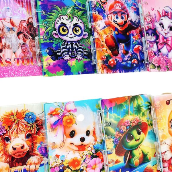Wholesale Acrylic Notebook TK Explosions Loose-leaf A7A5 Highland Cow Mary Cat Taylor Mario Animal OLY Exclusive