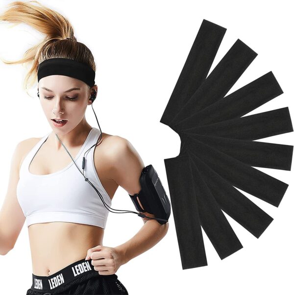 Wholesale yoga elastic headband sports fitness hair band candy hair band elastic non-slip headband solid color hair band
