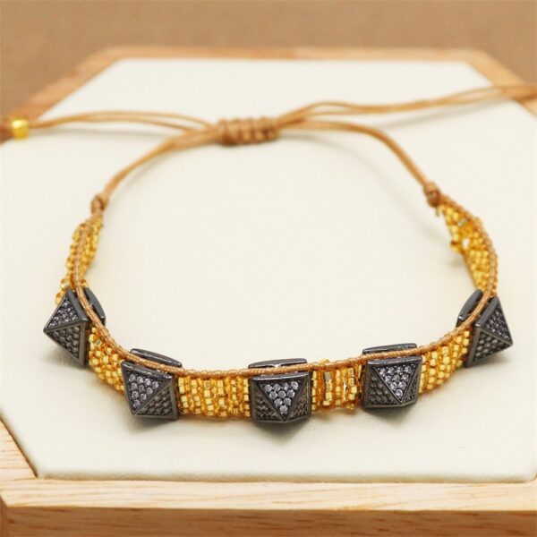 Wholesale Fashion SimpleBohemian Hand-woven Diamond Bracelet