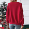 oly-4c5ce2a15ce6df56732386a51298def6 Wholesale Spring Pullover Top Crewneck Bow Red Valentine's Day Sweatshirt