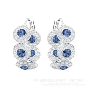 Blue Crystal Roman Earrings