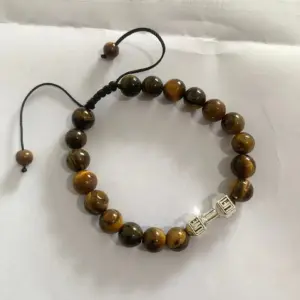 Woven Tiger Eye / Silver