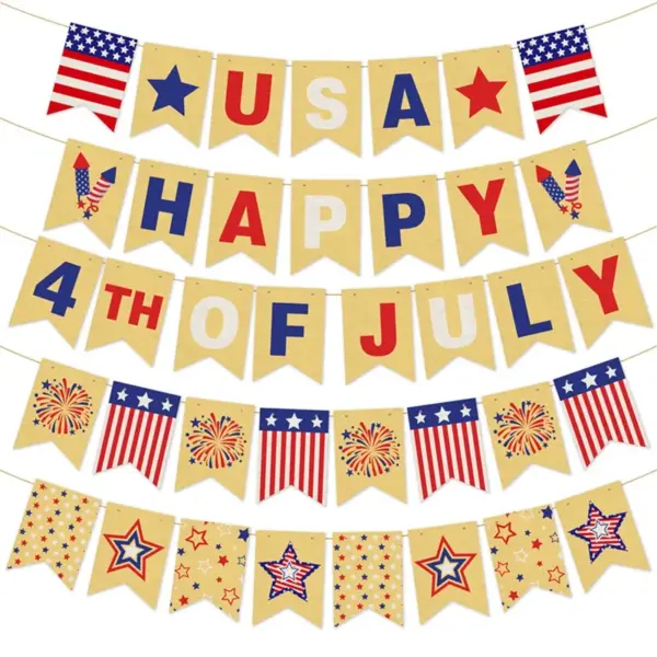 Wholesale Independence Day Party Linen Flag For Event & Party Supplies, Perfect For Festive Venue Decoration