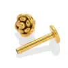 Wholesale 1 Piece Lip Rings Simple Style Classic Style Rose Crown 316L Stainless Steel Waterproof Non Tarnish Surgical Steel Rhinestones Ion Plating (IP) 18K Gold Plated Lip Rings Ear Cartilage Rings & Studs Nose Rings & Studs