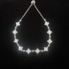 Wholesale Electroplated alloy four-leaf clover bracelet, full diamond shooting star bracelet, adjustable star jewelry