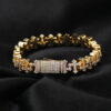 Wholesale Copper cross bracelet with zircon stones