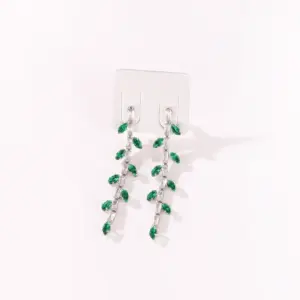 White Gold Color Stud Earrings