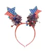oly-4ccadd2011cb07c768eecd7240942386 Wholesale Shiny Star American Flag Headband National Day Performance Independence Day Glowing Super Shiny Grid Headband