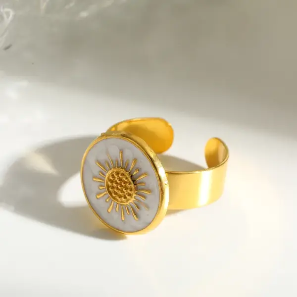 Wholesale Sun Independence Day Jewelry Set For Unisex Featuring 304 Stainless Steel With 18K Real Gold Plated Ball Chain