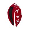 Wholesale Valentine's Day Pearl Headband Retro French Style Bow Hair Clip Wide Edge Face Washing Headband Non-slip