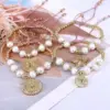 Wholesale Vintage Style Star Copper Plating Inlay Zircon Bracelets