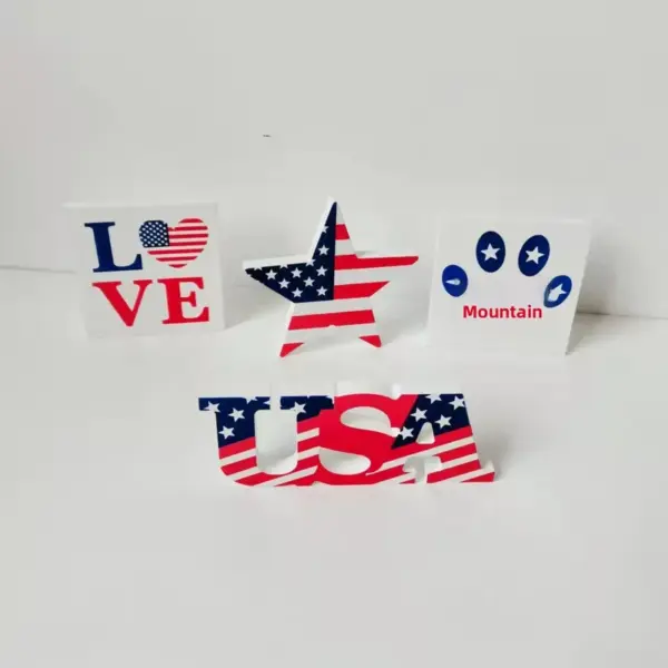 Wholesale 71st Anniversary Decorative Wooden Crafts Festival Atmosphere Props Party Anniversary Wedding Family Gathering Birthday Party Decorations