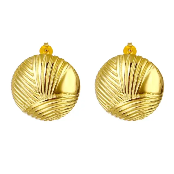 Wholesale Geometric 304 Stainless Steel Simple Style Plating Earrings