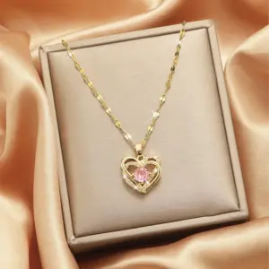 X5549# Interwoven Heart Necklace