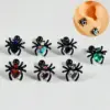 Wholesale 1 Piece Lip Rings Hip-Hop Hawaiian Tropical Heart Shape Spider 304 Stainless Steel Polishing Inlay Zircon 18K Gold Plated Lip Rings Ear Cartilage Rings & Studs Nose Rings & Studs