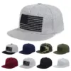 oly-4de18e2282b8088123fddd97aa30f079 Wholesale American Flag Hip-Hop Hat For Women With Flat Brim, Outdoor Style Featuring Embroidery On Polyester Material