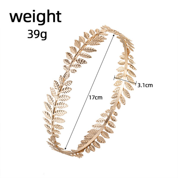 oly-4df649905b503d3f480b1e7e9015265e Wholesale style bridal leaf headband, bridal gold leaf headpiece, hair accessory crown headband Christmas
