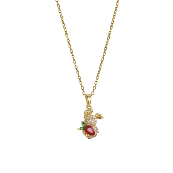 Wholesale Luxurious Titanium Steel Necklace For Women New Style Heart Pendant Collarbone Chain Versatile High-End Sensation Jewelry