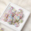 Wholesale Acrylic color high-grade heavy industry diamond love pearl beads diy handmade beaded pen necklace accessories