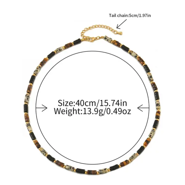 Wholesale Casual Commute Irregular Natural Stone Agate Copper Necklace In Bulk