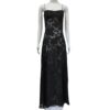 Wholesale Style Fashion Sexy Perspective Seaside Vacation Slim-fit Slip Dress Floral dress