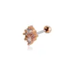 Wholesale 1 Piece Ear Cartilage Rings & Studs Vintage Style French Style Simple Style Star Wings Butterfly 316L Stainless Steel Copper Waterproof Non Tarnish Surgical Steel Zircon